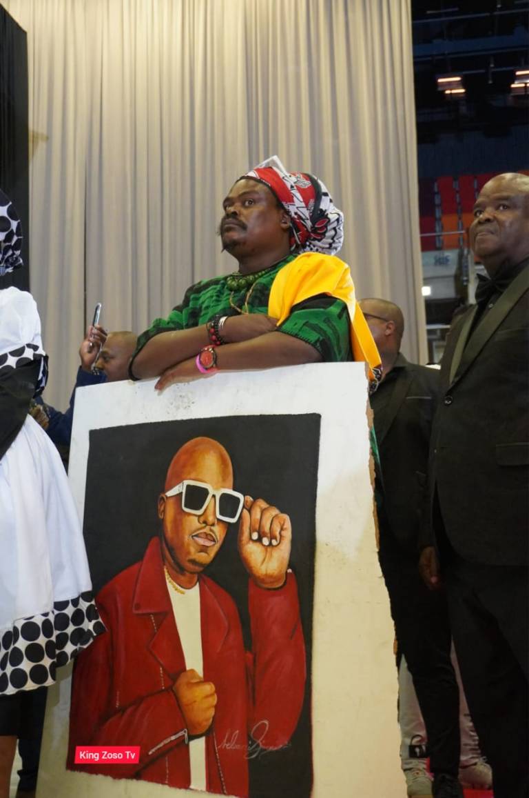 Rasta Shows Off His Latest Portrait Of Mampintsha