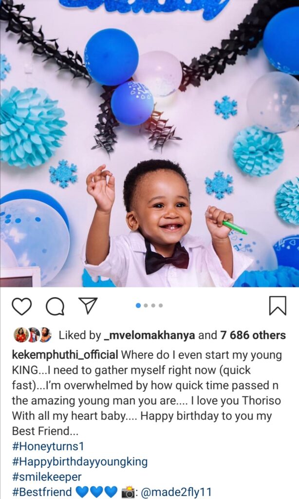 Pics! Keke Mphuthi Celebrates Her Son’s 1st Birthday!