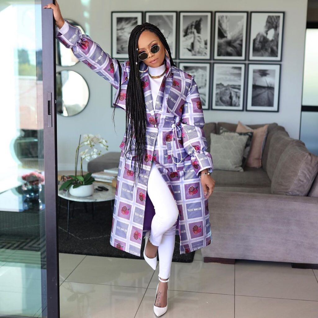 Bonang Matheba Is Spotted With Her Natural Hair But She Decided To Opt 