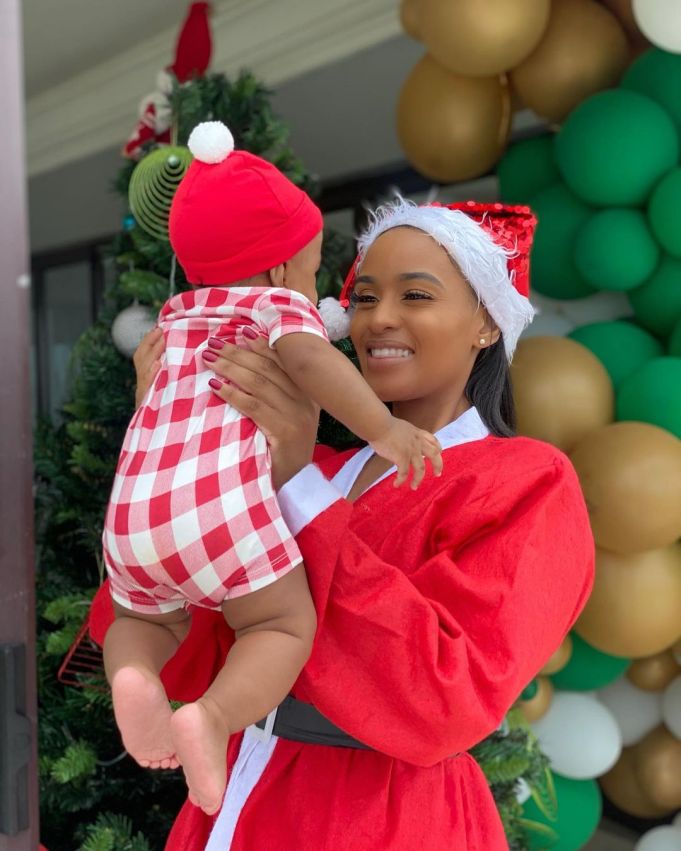 Thobeka Majozi’s shares first picture with her baby Khotso