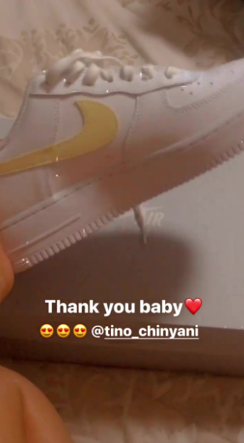 Tino Chinyani Spoils Simphiwe Ngema with new kicks