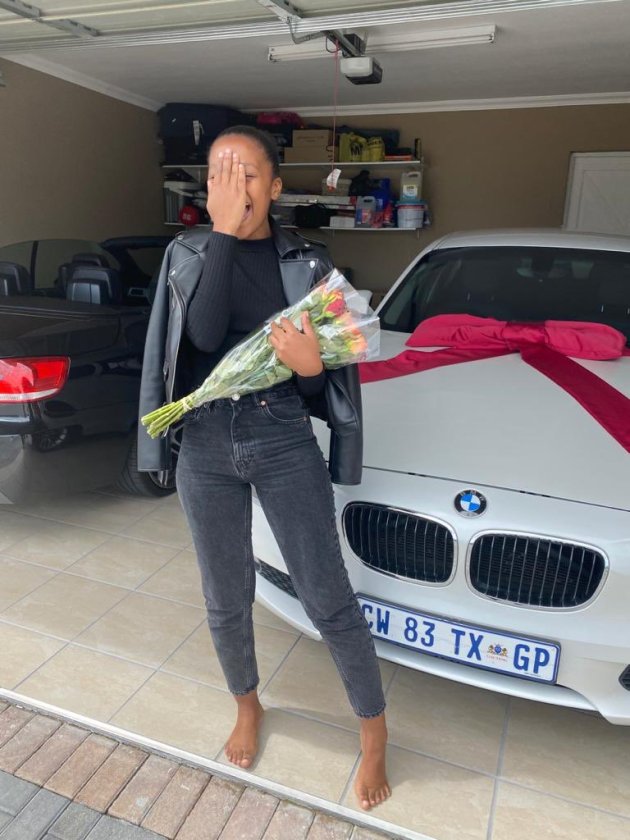 South Africans react to woman whose boyfriend surprised her with a new car