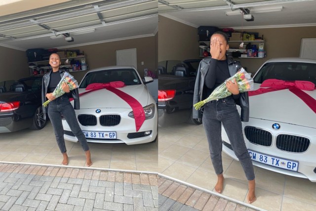 South Africans react to woman whose boyfriend surprised her with a new car