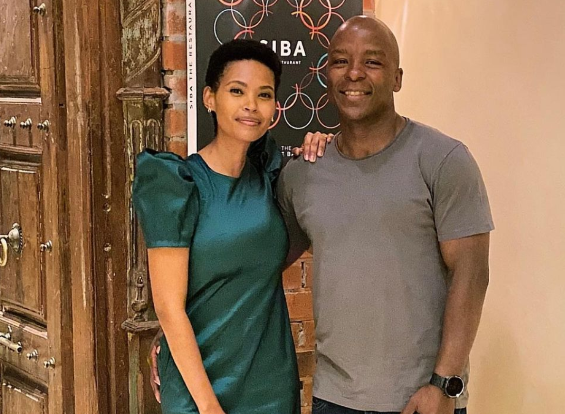 Gail Mabalane Shares Photos From Her Recent Outing With Her Husband