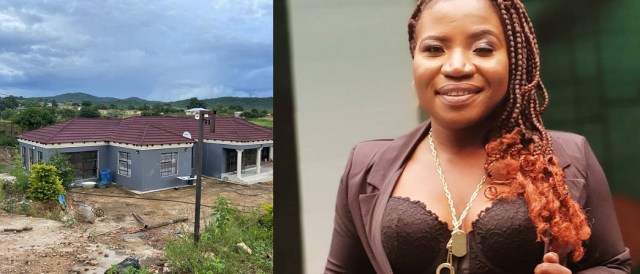 Makhadzi builds A Beautiful House For Her Mother