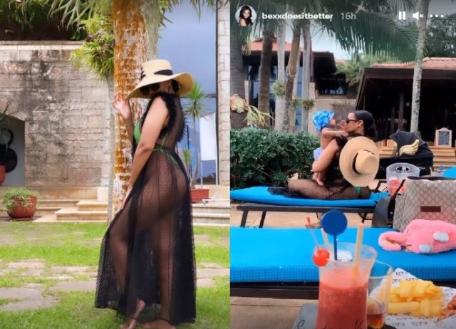 Cassper Nyovest’s baby mama Thobeka Majozi breaks the internet with sizzling snaps while on date with young Mufasa