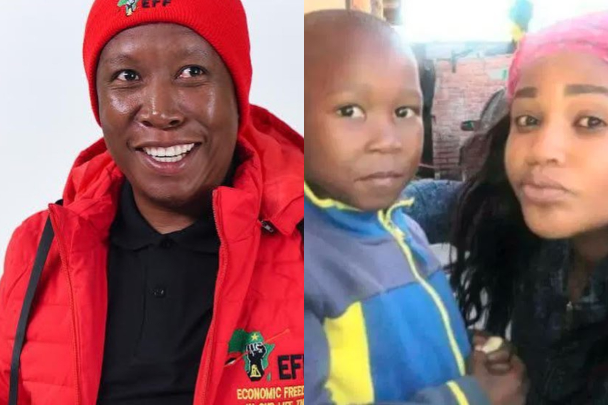 Julius Malema’s Ex-Housemaid Shows Off Her Child Who Looks Exactly Like Him