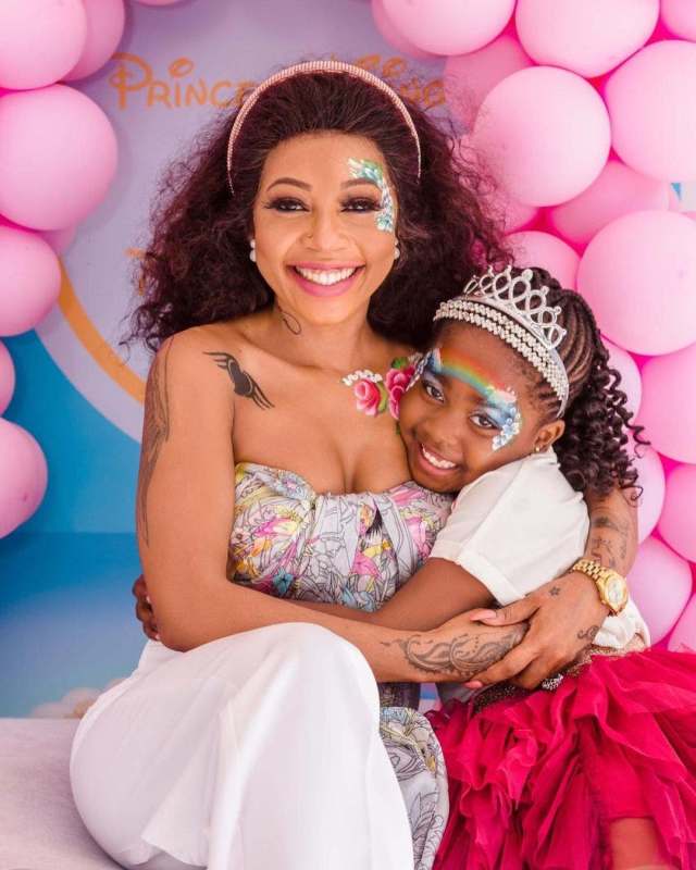 Inside Kelly Khumalo and Senzo Meyiswa’s daughter Thingo’s 7th Birthday Party