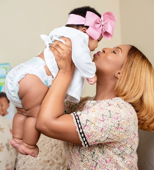 Mzansi celebrities serving cute mommy-daughter goals – Photos