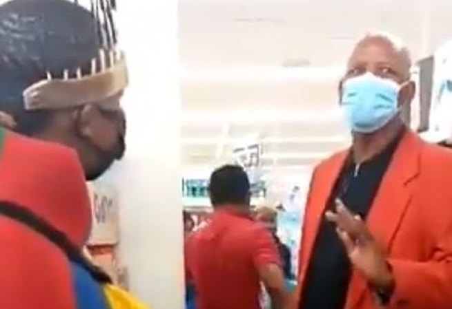 Clicks speaks out after man wearing Ndebele traditional attire was told to leave store (VIDEO)