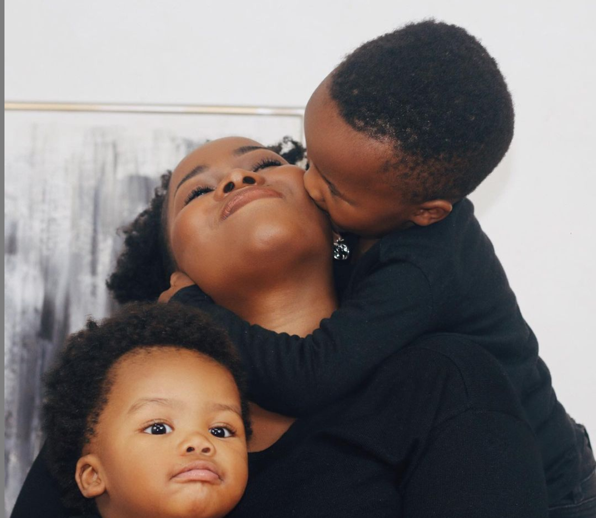 Sibulelo Manamatela Shares Some Moments Of Sweetness With Her Sons