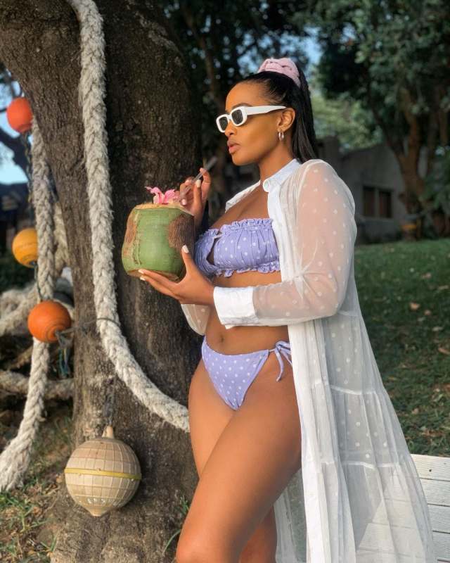 Cassper Nyovest’s Baby Mama Thobeka Living Big In Mozambique (Photos)