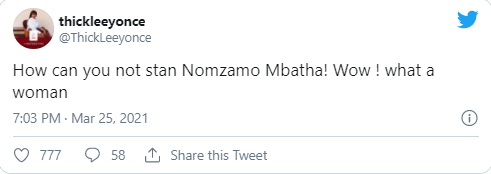 Thickleeyonce Eulogizes Nomzamo Mbatha
