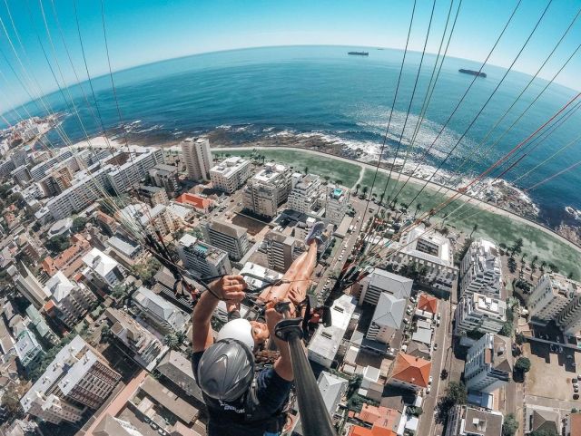 actress Thando Thabethe goes skydiving – Photos