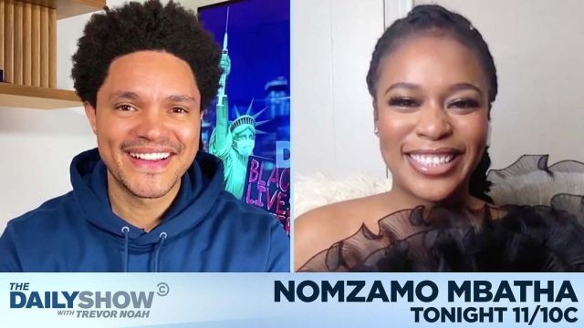 Trevor Noah to host Nomzamo Mbatha on the The Daily Show