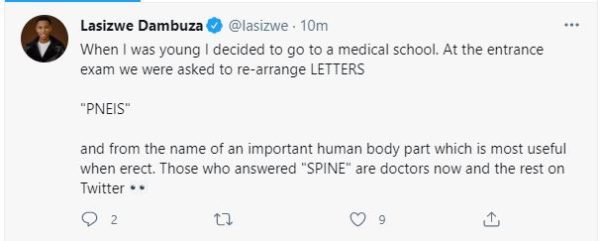 Lasizwe reveals shocking reason for failing to get into medical school