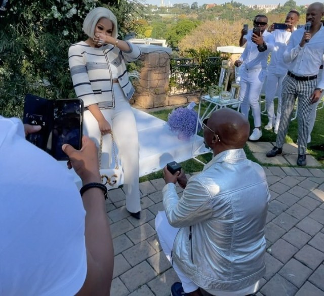 Inside Cashflow Ngcobo’s surprise proposal party to fiancé, Tumilinks