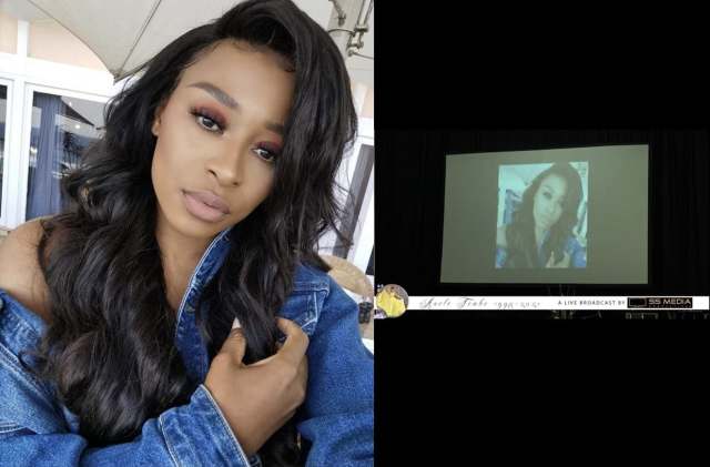 DJ Zinhle’s photo appears in Nelli Tembe’s funeral tribute video – Watch