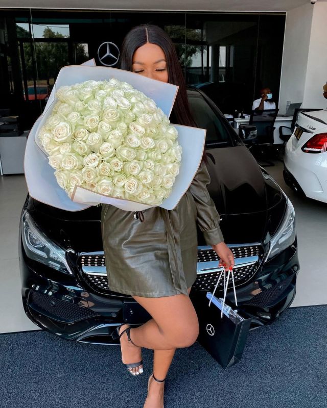 Influencer Kay Ngonyama blesses herself with a brand new car – Pictures