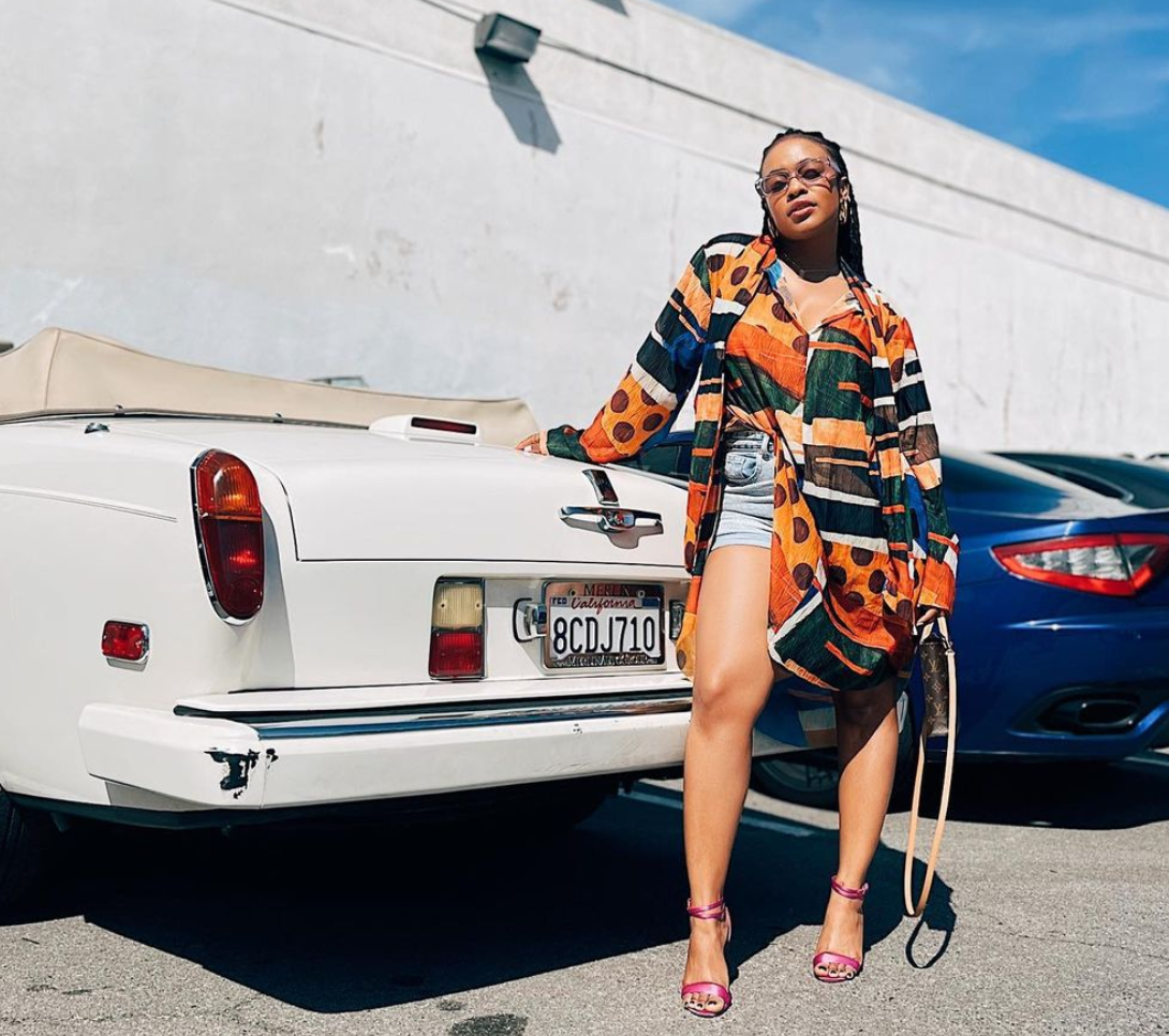 Nomzamo Mbatha Drips Radiantly As Steps Out In LA