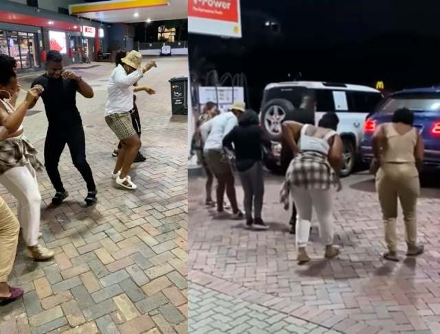 Watch: Shauwn Mkhize and her family serve dance moves at a petrol station