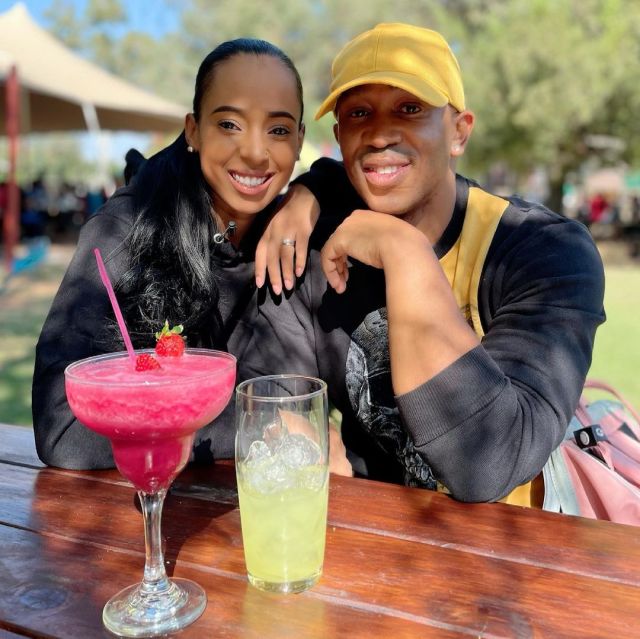 Pictures of singer Singer Theo Kgosinkwe and wife leave Mzansi speechless