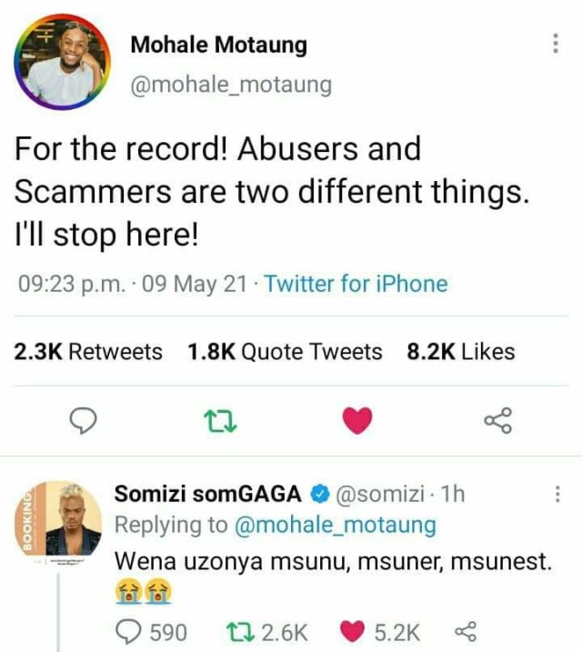 Inside Somizi and Mohale Twitter war that got Mzansi talking