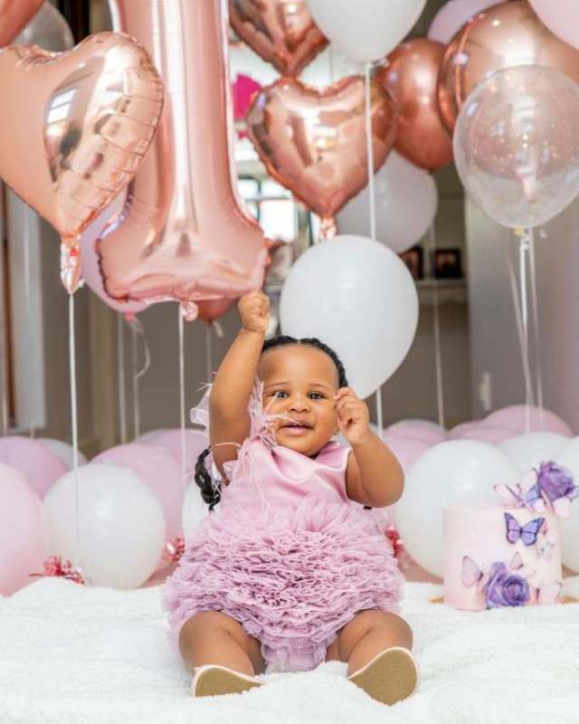 Luxurious Birthday party for Shauwn Mkhize (MaMkhize’s) granddaughter as she turns 1 – Photos