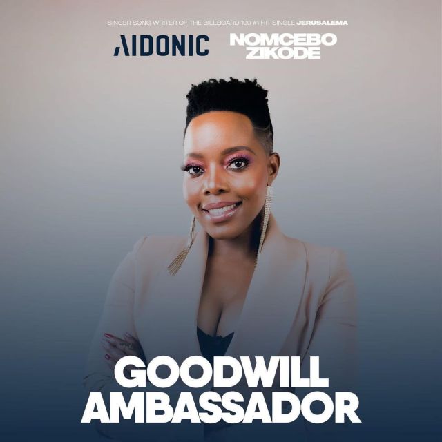Songbird Nomcebo Appointed Goodwill Ambassador For Tech Giant AIDONIC