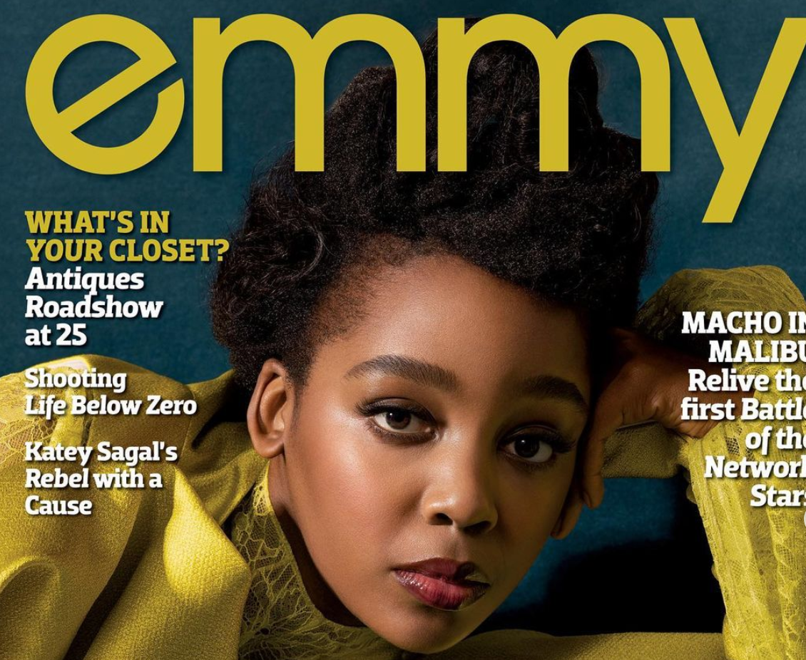 Thuso Mbedu Reacts As She Covers The Emmy Magazine