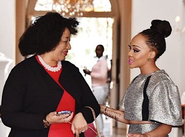 Watch: Media personality Thando Thabethe leaves her mom in tears