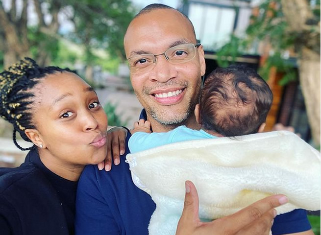 He's so cute – Minnie Dlamini-Jones shows her baby’s face for the first time – (PHOTO)