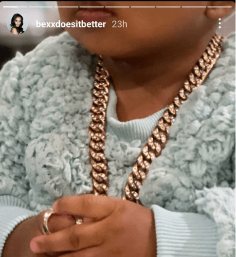Cassper’s Baby Khutso Flaunts his expensive ‘ice’ jewelries – Photos