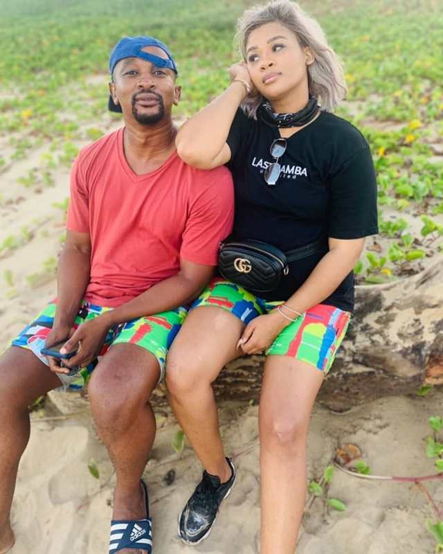 Former Isibaya Actor Andile Mxakaza And Lady Du Get Matching Tattoos Photo