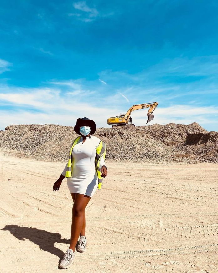 PICS: FROM ACTING TO CONSTRUCTION, FORMER ISIBAYA ACTRESS ASAVELA MNGQITHI IS MAKING BIG MOVES