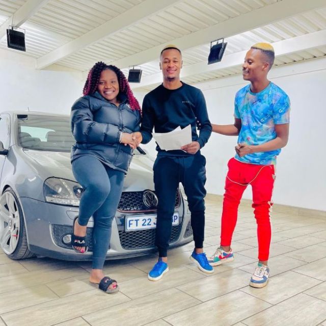 Makhadzi’s dancer Limpopo Boy buys himself a brand new car – Photo