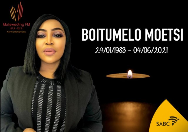 Condolences pour in for Motsweding FM presenter Tumi Moetsi: #RIPMamaneTumi