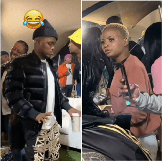 Video: Woman spotted eyeing DJ Zinhle’s Boyfriend – What was she looking at?