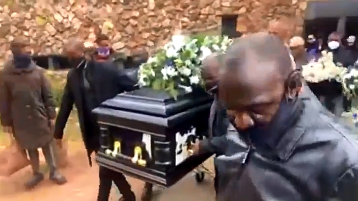 Killer Kau’s coffin going out – VIDEO