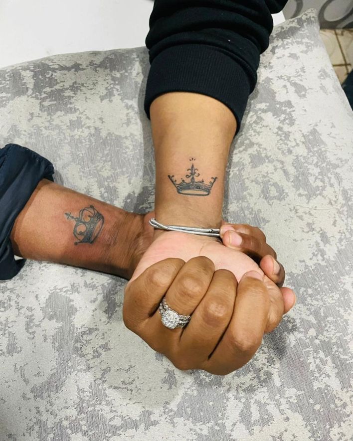 Pics: Lady DU and actor Andile Mxakaza celebrate engagement anniversary