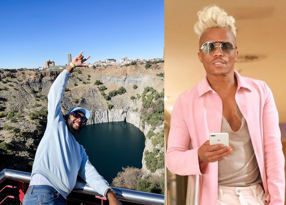 DRAMA: Mohale mocks Somizi with his photo of the Big Hole?