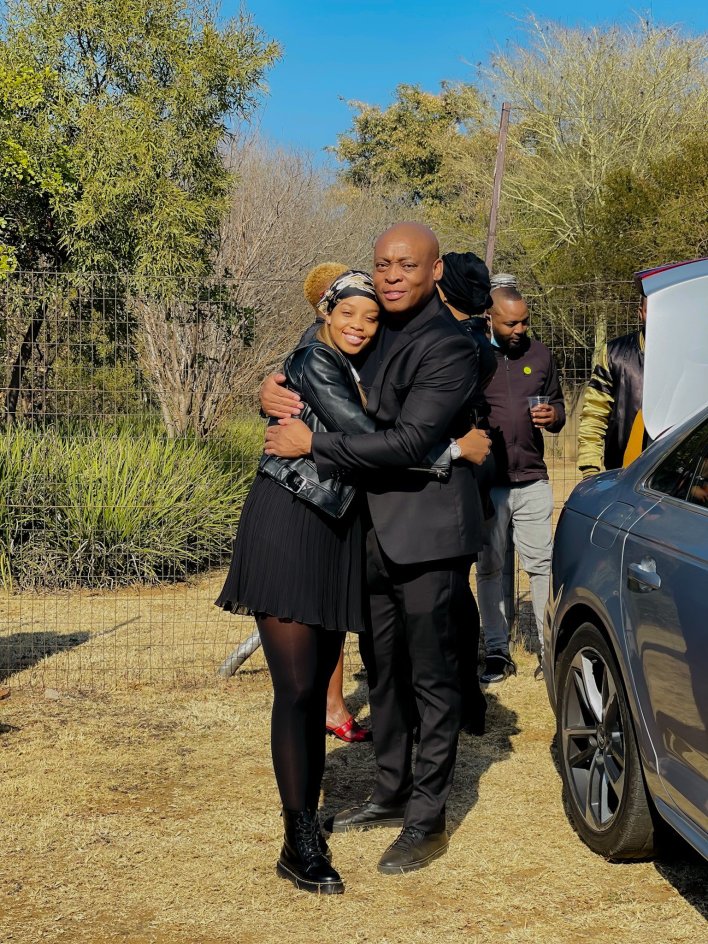 Photos: Ntando Duma slammed for her revealing attire at Shona Ferguson’s funeral