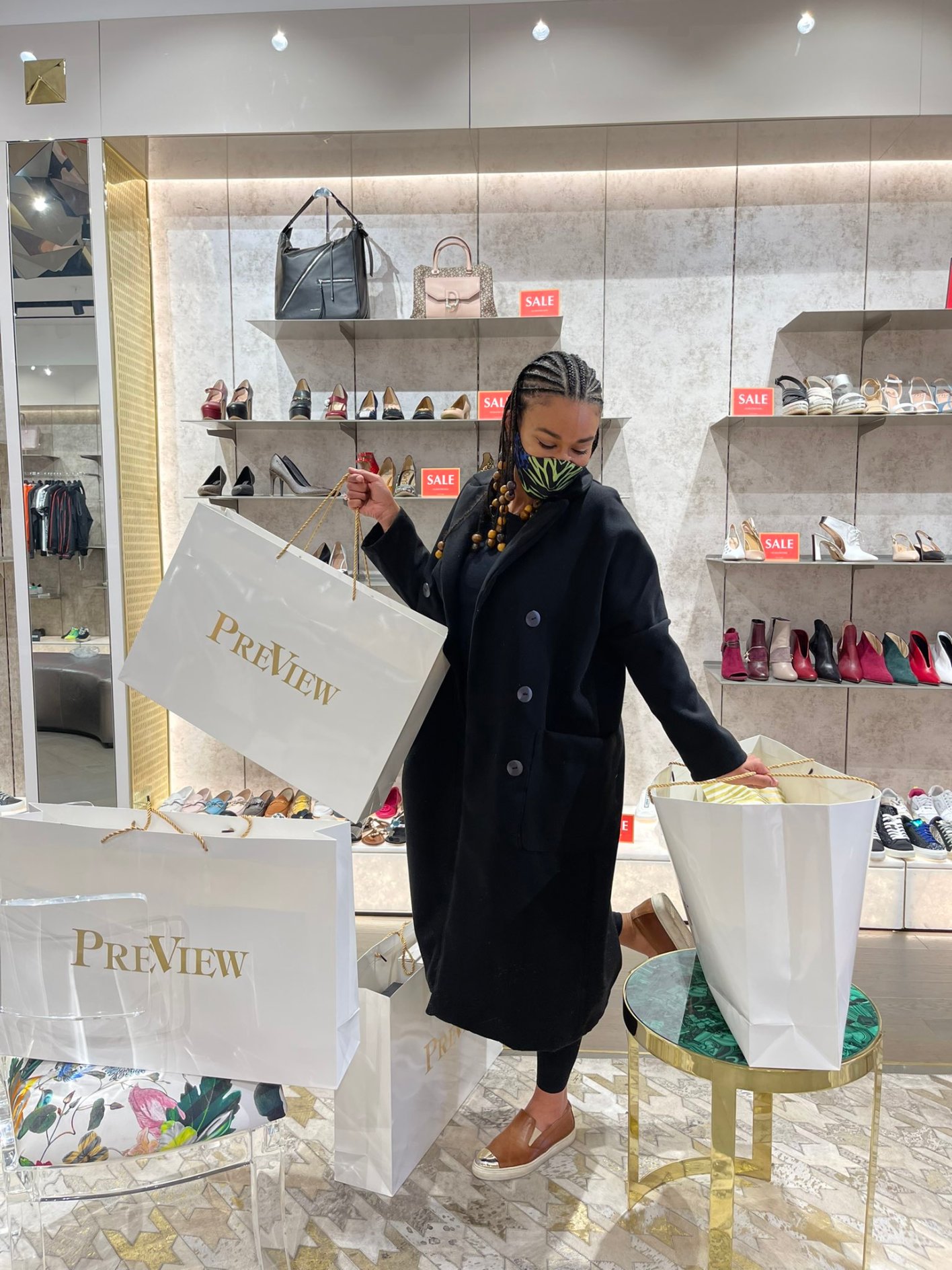 List of stores where Pearl Thusi does her shopping