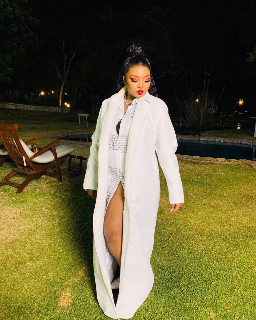Rethabile Khumalo in hot soup for looting R50k dress from sick fashion designer Quiteria