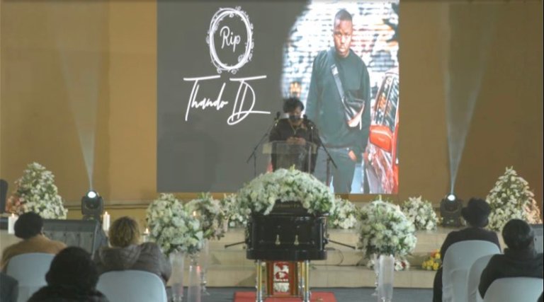 Watch: Touching funeral service of Thando Khunjwa (TD SAGE) who was the driver in Killer Kau & Mpura car accident