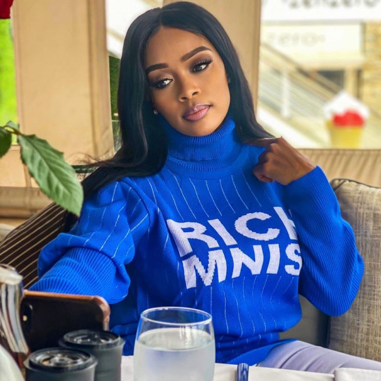 Actress Thembi Seete thanked her fans for the love and support