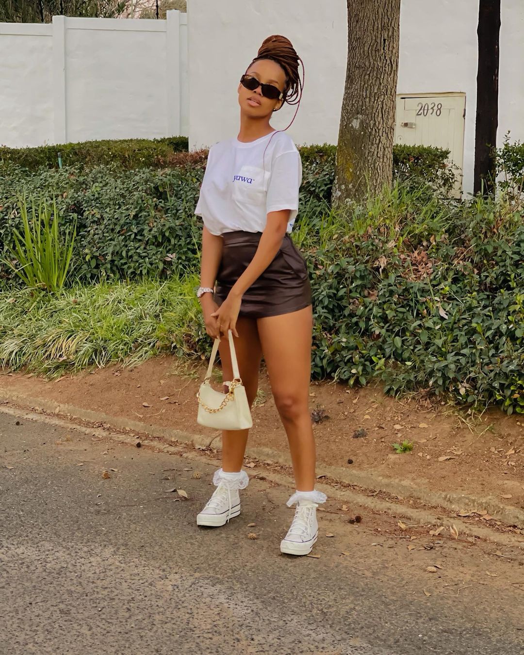 Photos: Ntando Duma slammed for her revealing attire at Shona Ferguson’s funeral