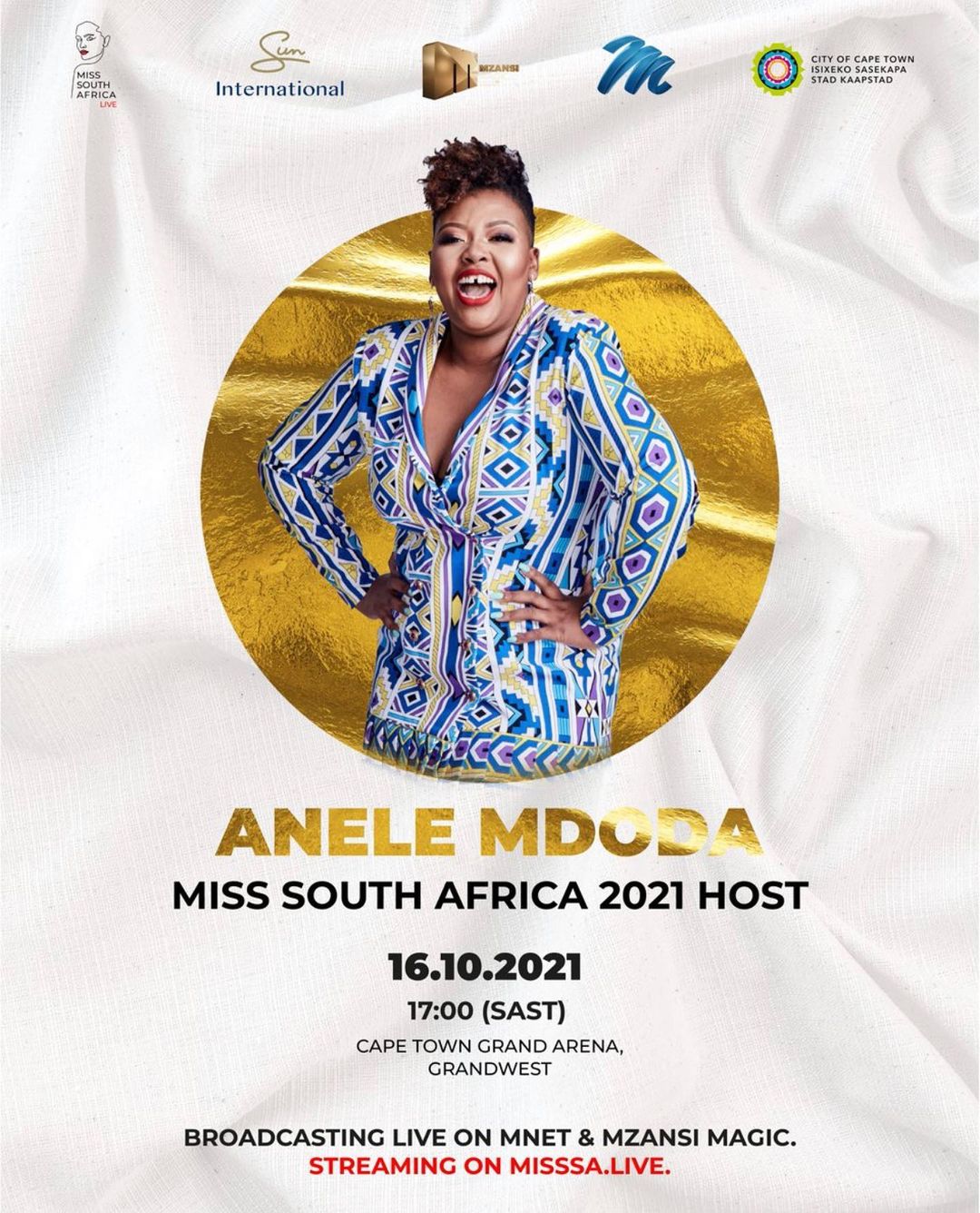 Anele Mdoda and Nico Panagio to host Miss SA 2021