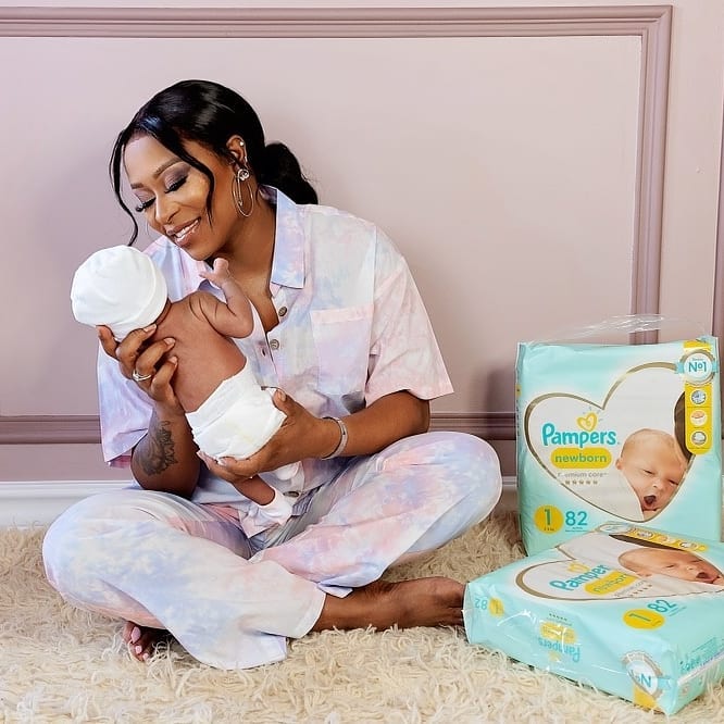 DJ Zinhle shows of her newborn baby – Photos