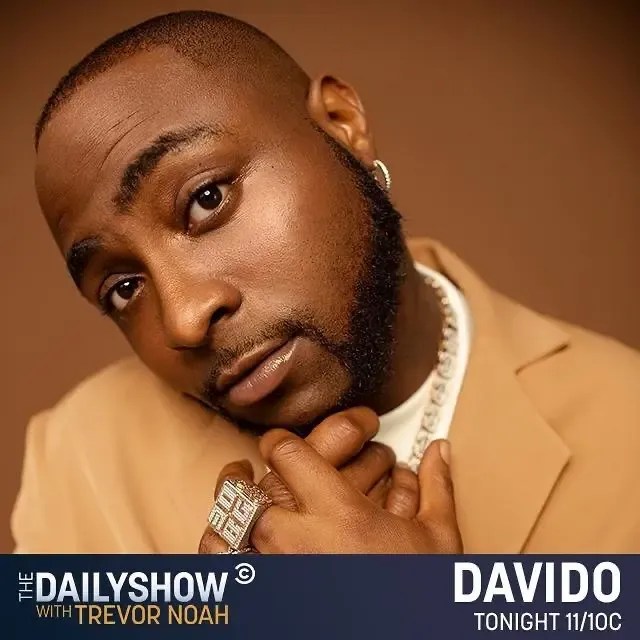 Trevor Noah to host Nigerian superstar Davido on The Daily Show today